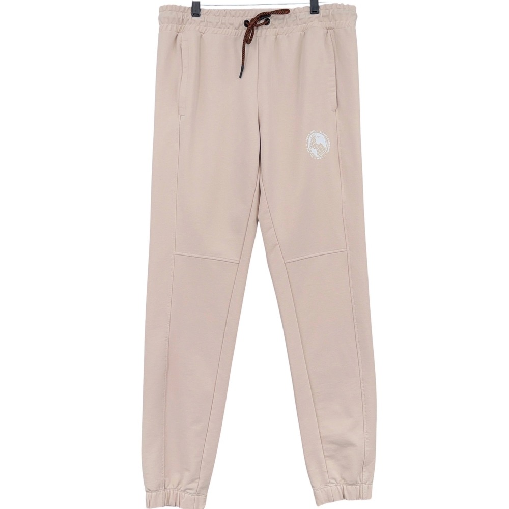Jack & Jones JJFILO‎ Sweat Pants Mens Large Cotton Blend Beige Joggers